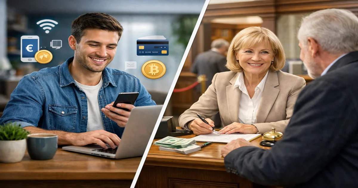 Immagine di copertina di Conto Corrente Digitale vs Banca Tradizionale: Quale Conviene?