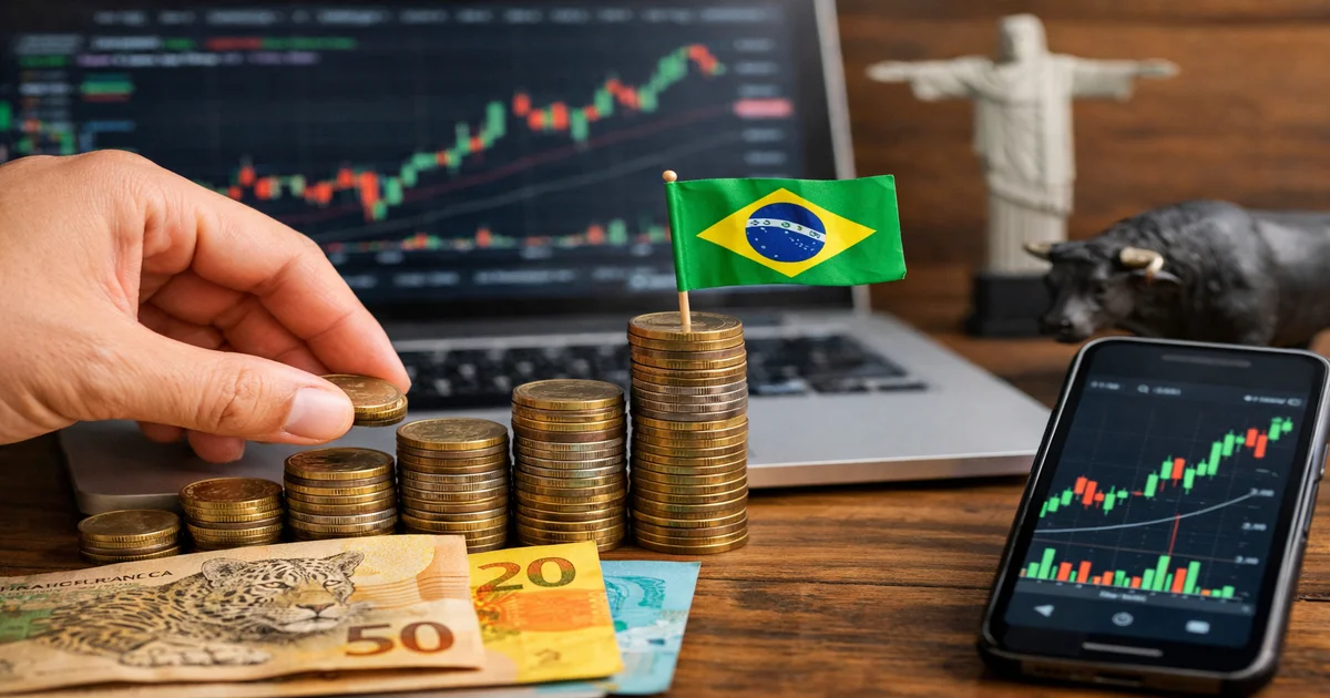 Imagem de capa de Ações Brasileiras: Como Começar com Menos de R$ 100