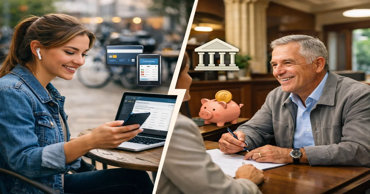 Omslagafbeelding van Digitaal Bankieren vs Traditionele Bank: Wat Past bij Jou?