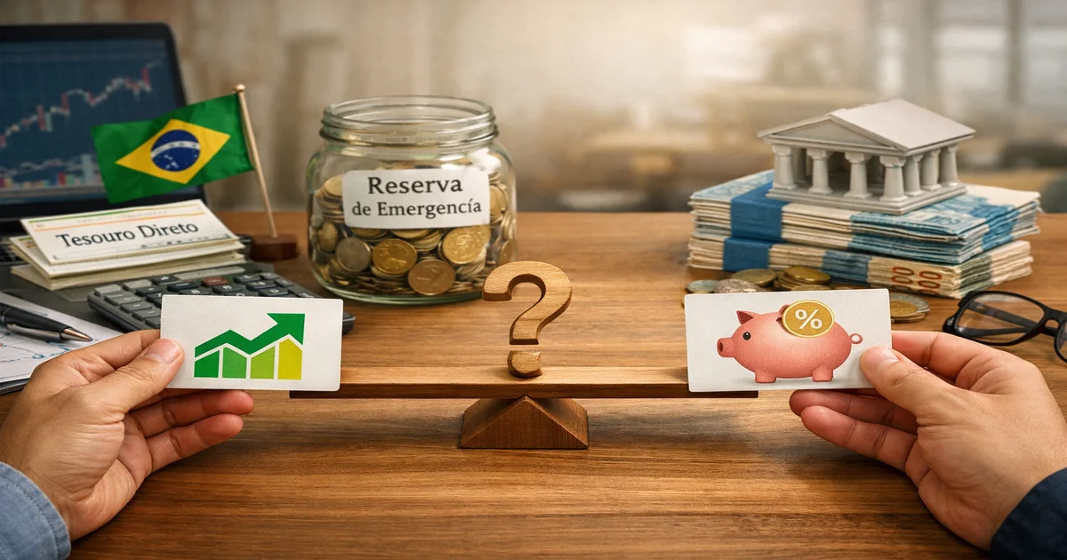 Imagem de capa de Tesouro Direto vs CDB: Qual Rende Mais para Sua Reserva?