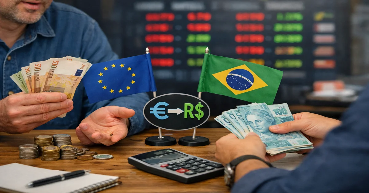 Image de couverture de Comment Négocier le Taux de Change Euro-Réal sans Perdre d'Argent